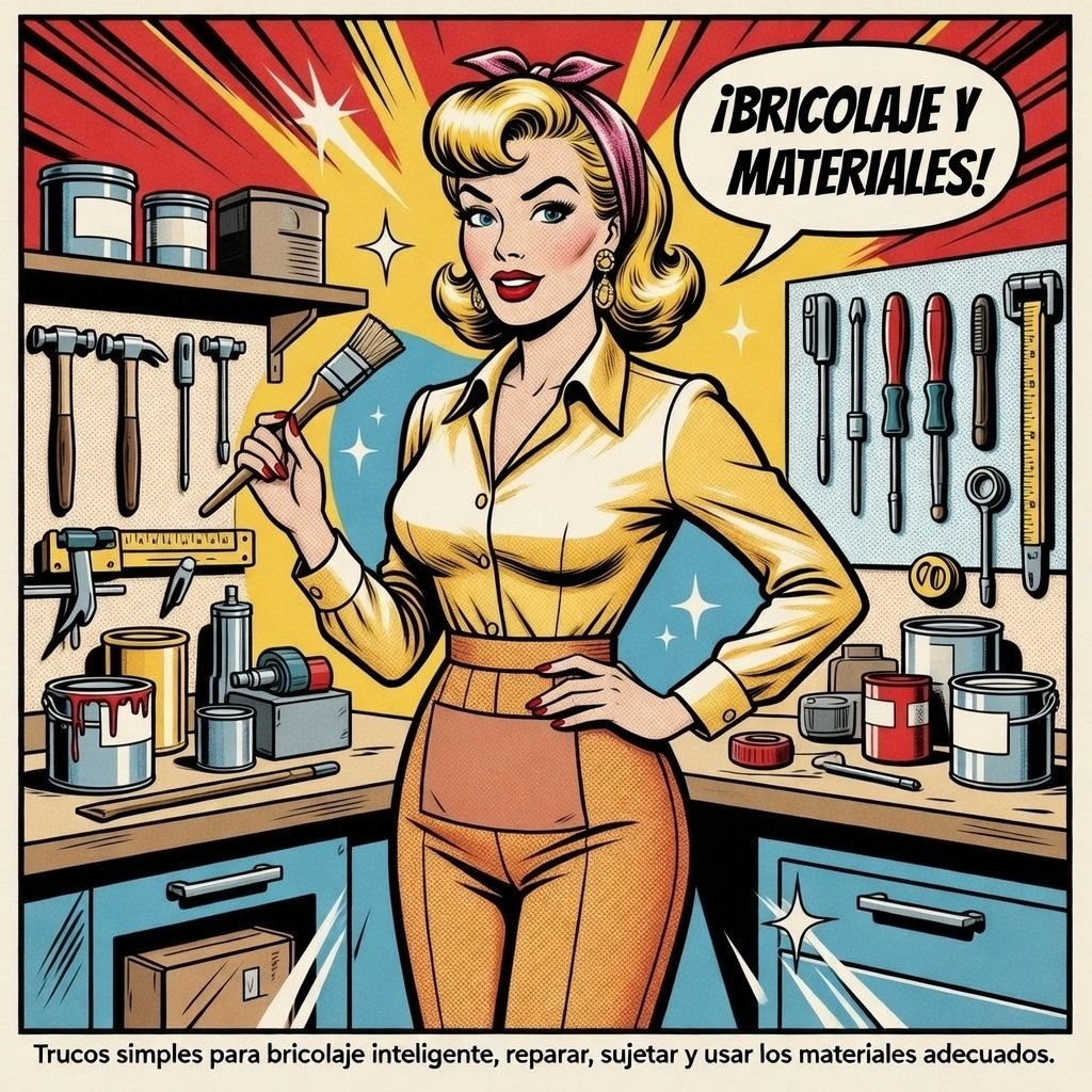Mina en el taller para mas trucos de bricolaje