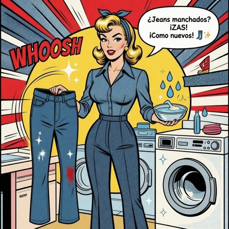 Mina muestra como quitar sangre en los vaqueros