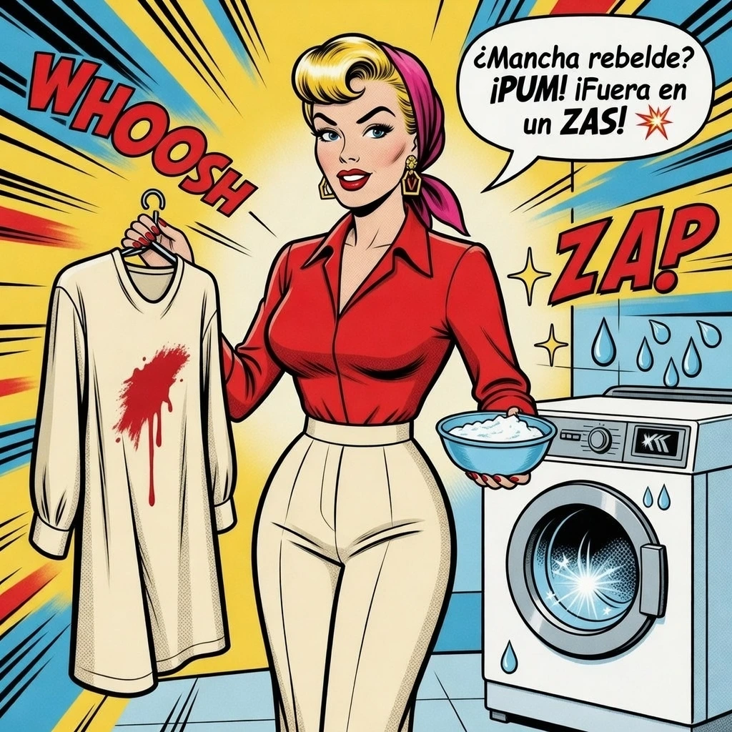 Mina muetra como quitar manchas de sangre dificiles